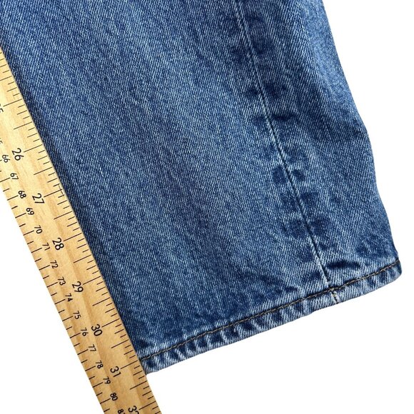 Levis 501 Original Button Fly Blue Jeans Men's 100% Cotton Straight Leg, 32/32 - Picture 13 of 16